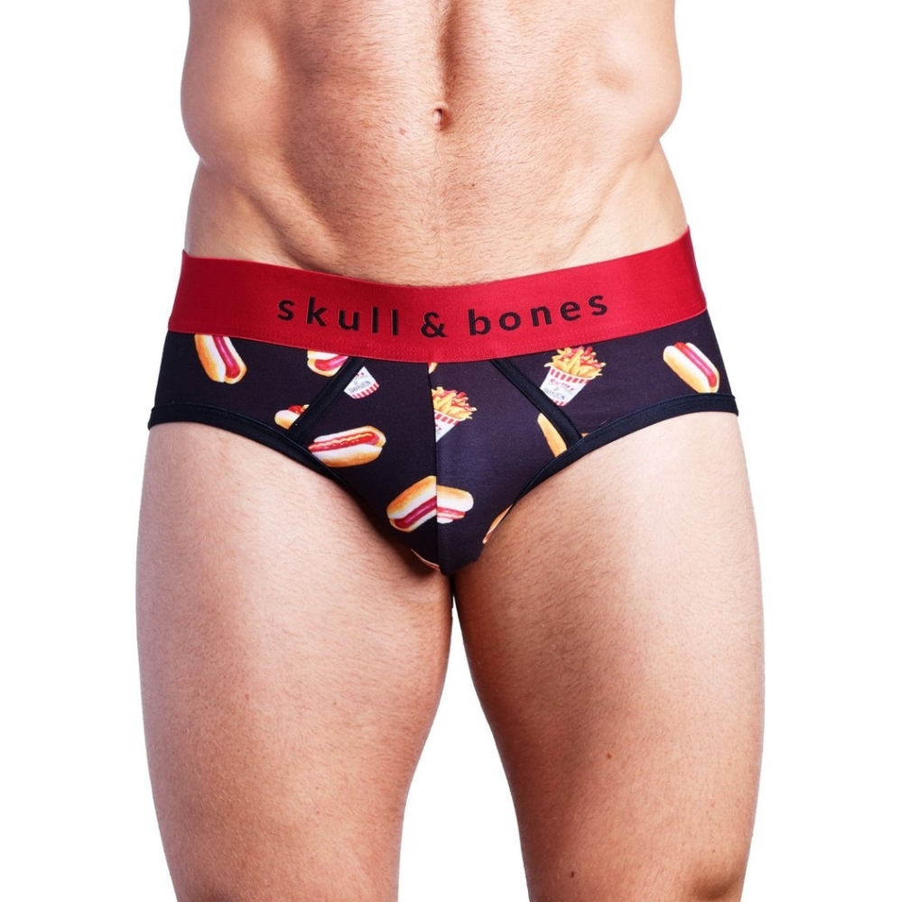 Briefs Mens Hotdogs and Fries Underwear Fun Wiener
